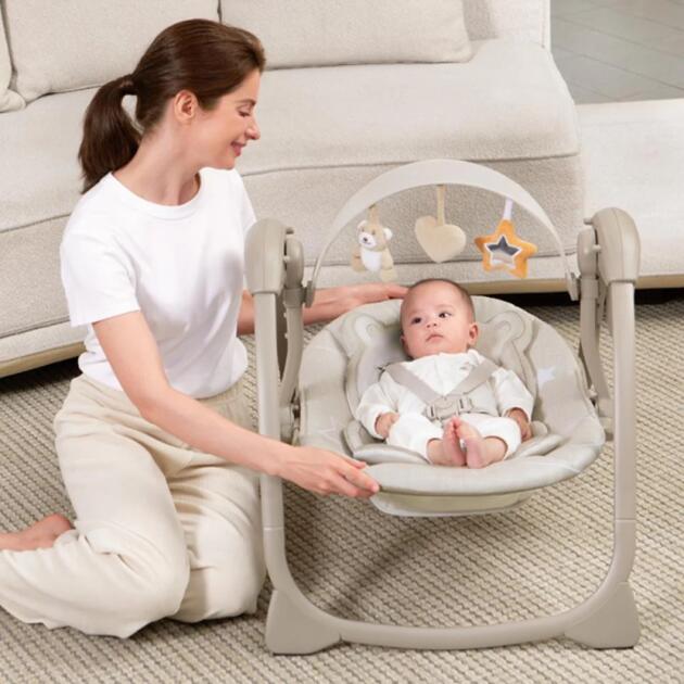 Mastela balançoire électrique portable - Beige