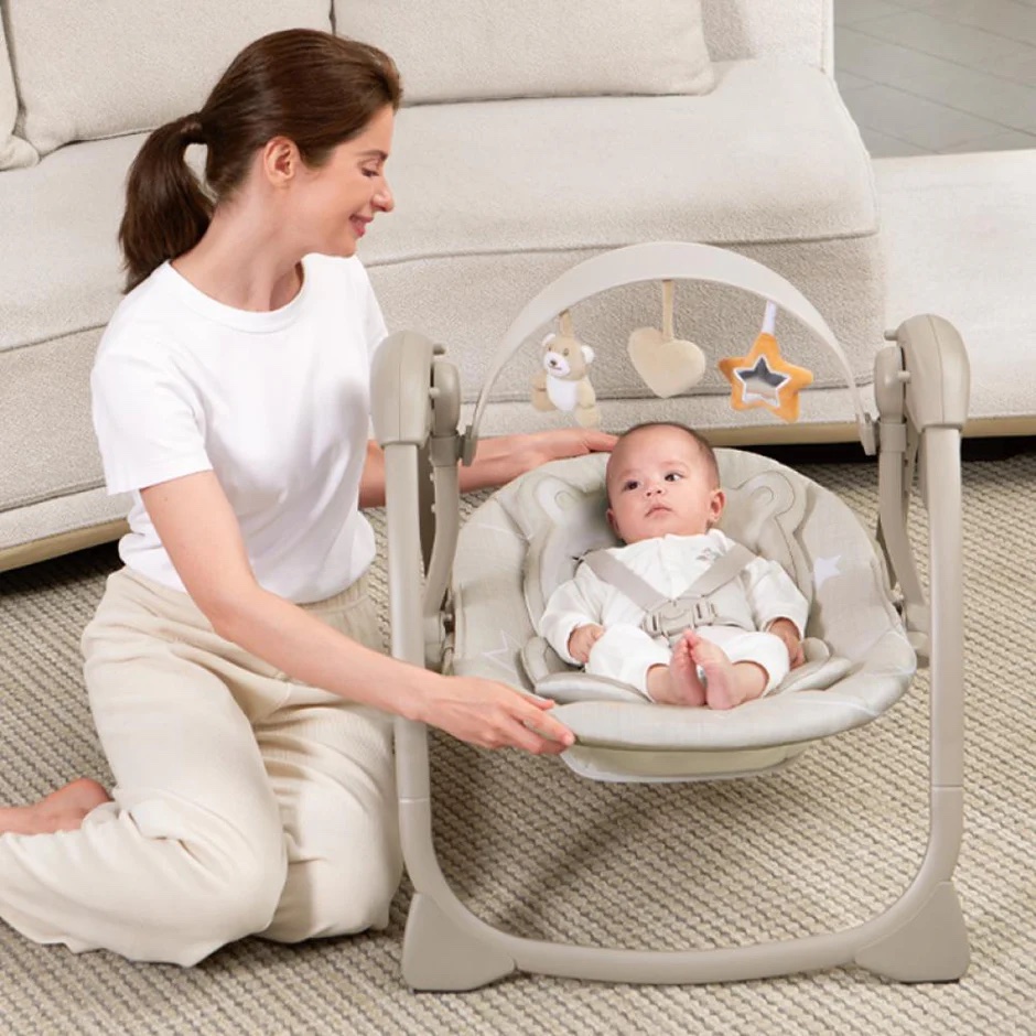 Mastela balançoire électrique portable - Beige