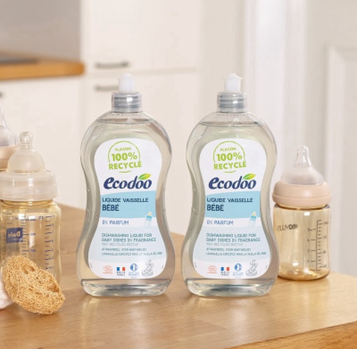 Ecodoo Liquide Vaisselle Bébé Hypoallergénique - 500ml