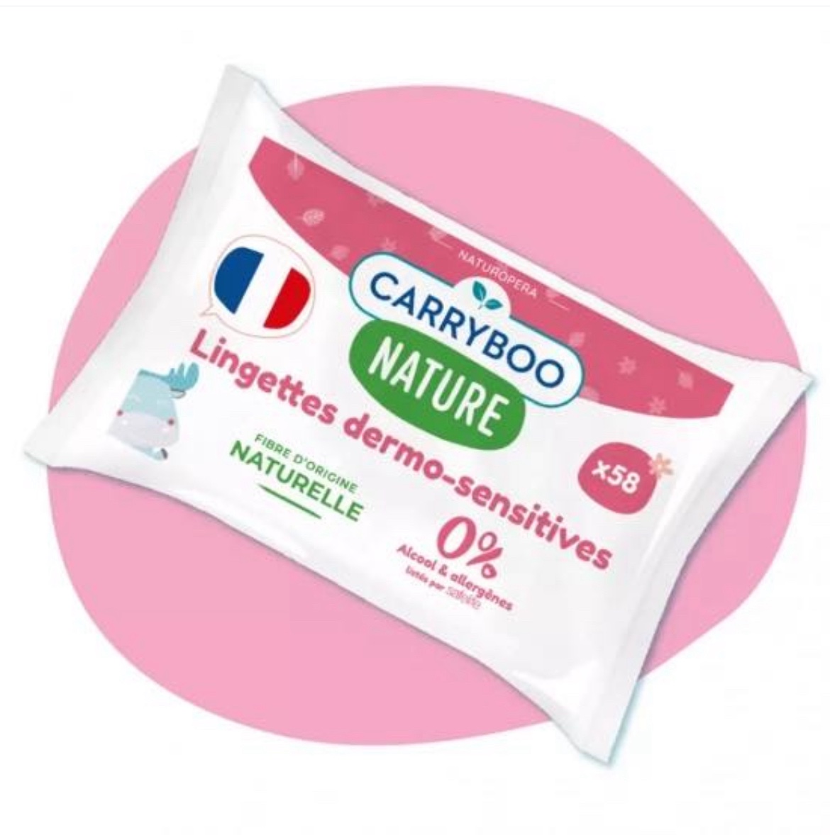 Les lingettes dermo-sensitives Carryboo