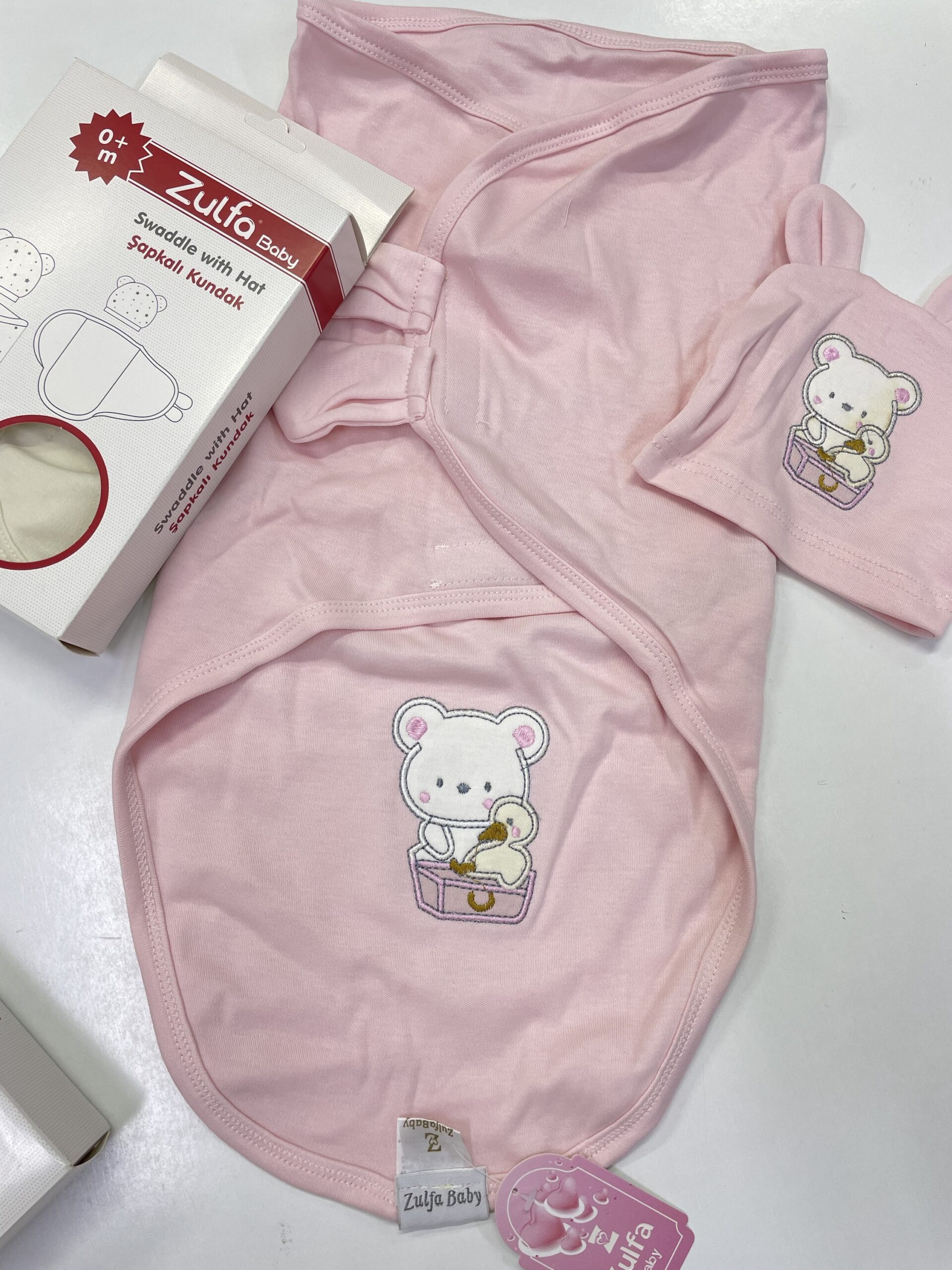 Couverture d’emmaillotage + bonnet – ZULFA