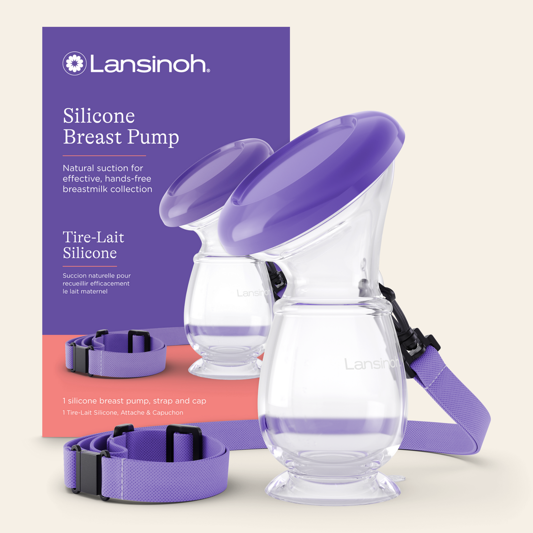 Lansinoh Tire-lait silicone / recueil lait