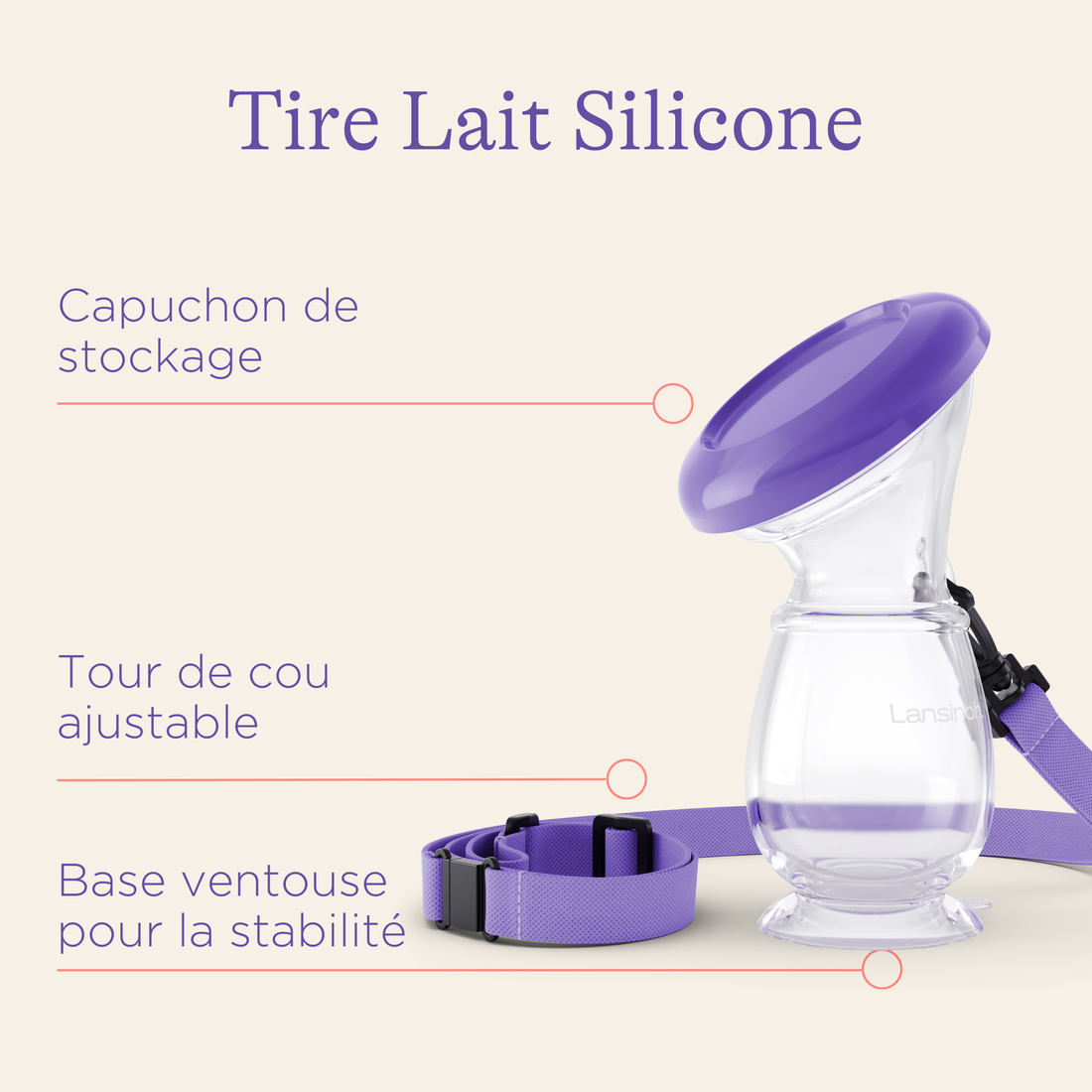 Lansinoh Tire-lait silicone / recueil lait – Image 6