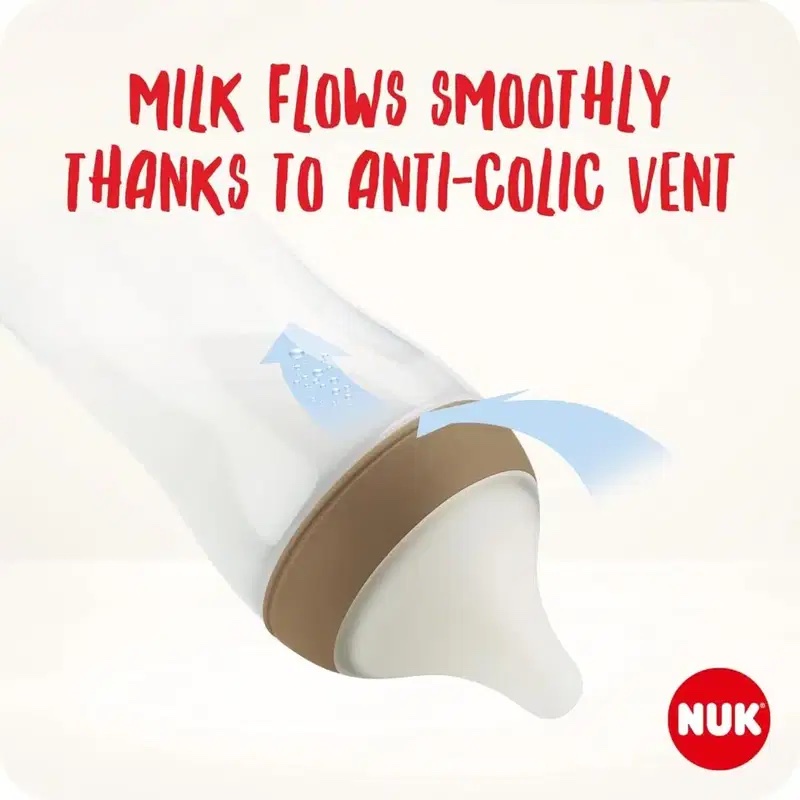 NUK PERFECT MATCH BIBERON ANTI COLIC 3M+ 260ML – Image 2