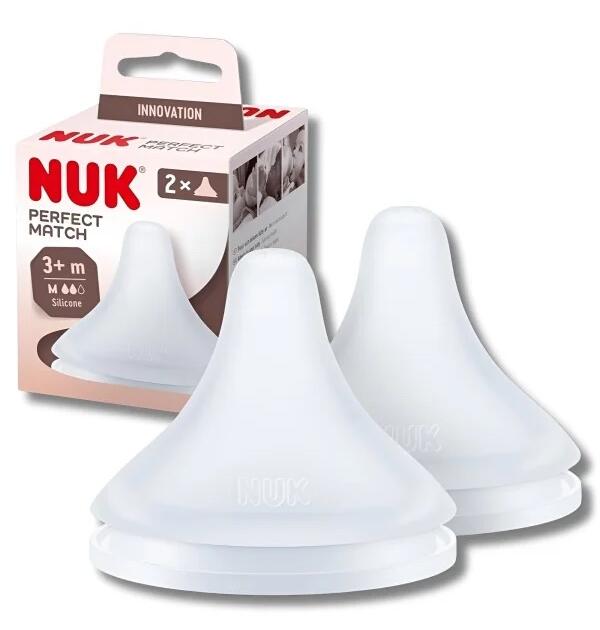 NUK - LOT DE 2 TÉTINES PERFECT MATCH TAILLE M +3MOIS