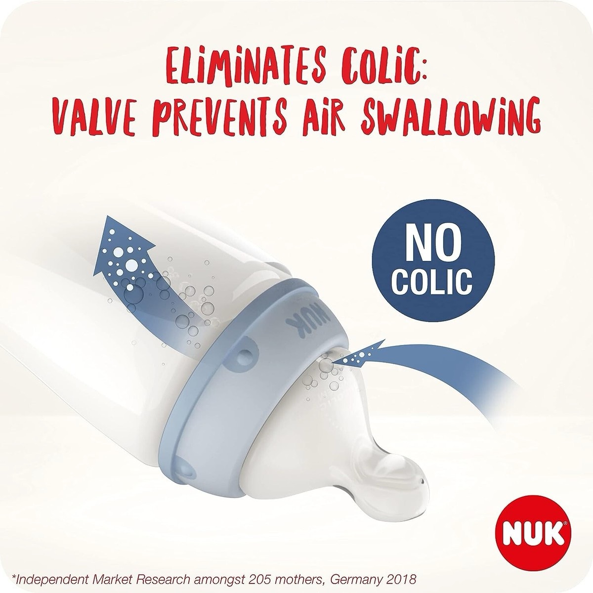 NUK First Choice+ Baby Bottle Teat 0-6 mois Silicon – Image 3
