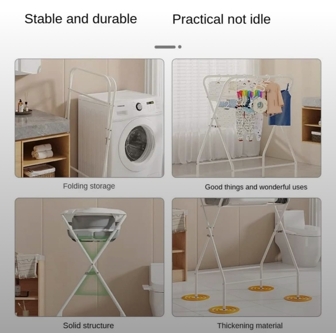 Baignoire Bébé Pliable avec thermometre 7en1 Sur Pied – Image 5