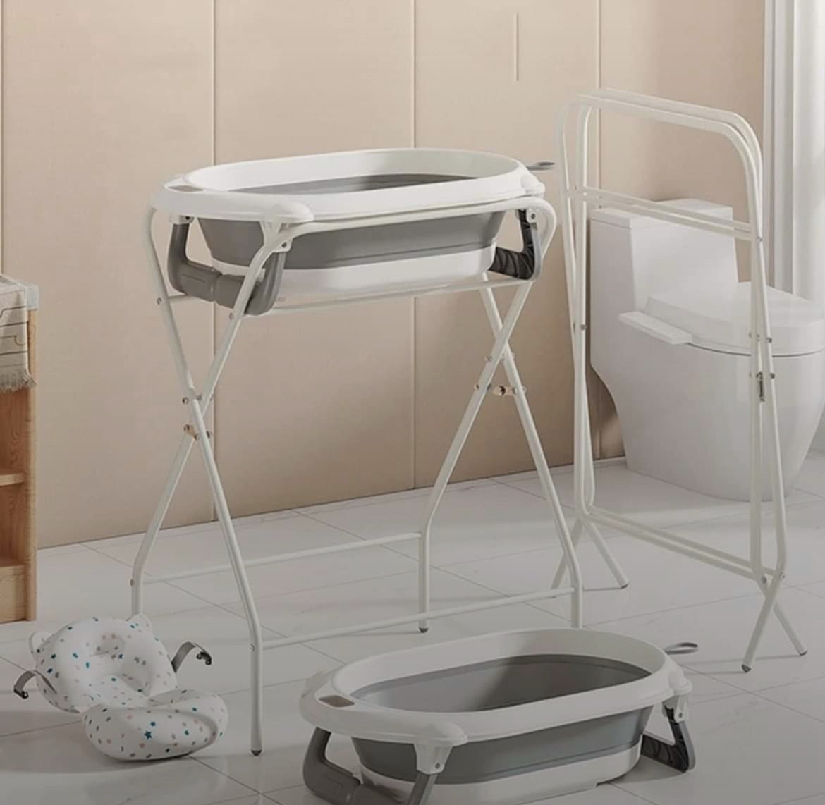 Baignoire Bébé Pliable avec thermometre 7en1 Sur Pied – Image 4