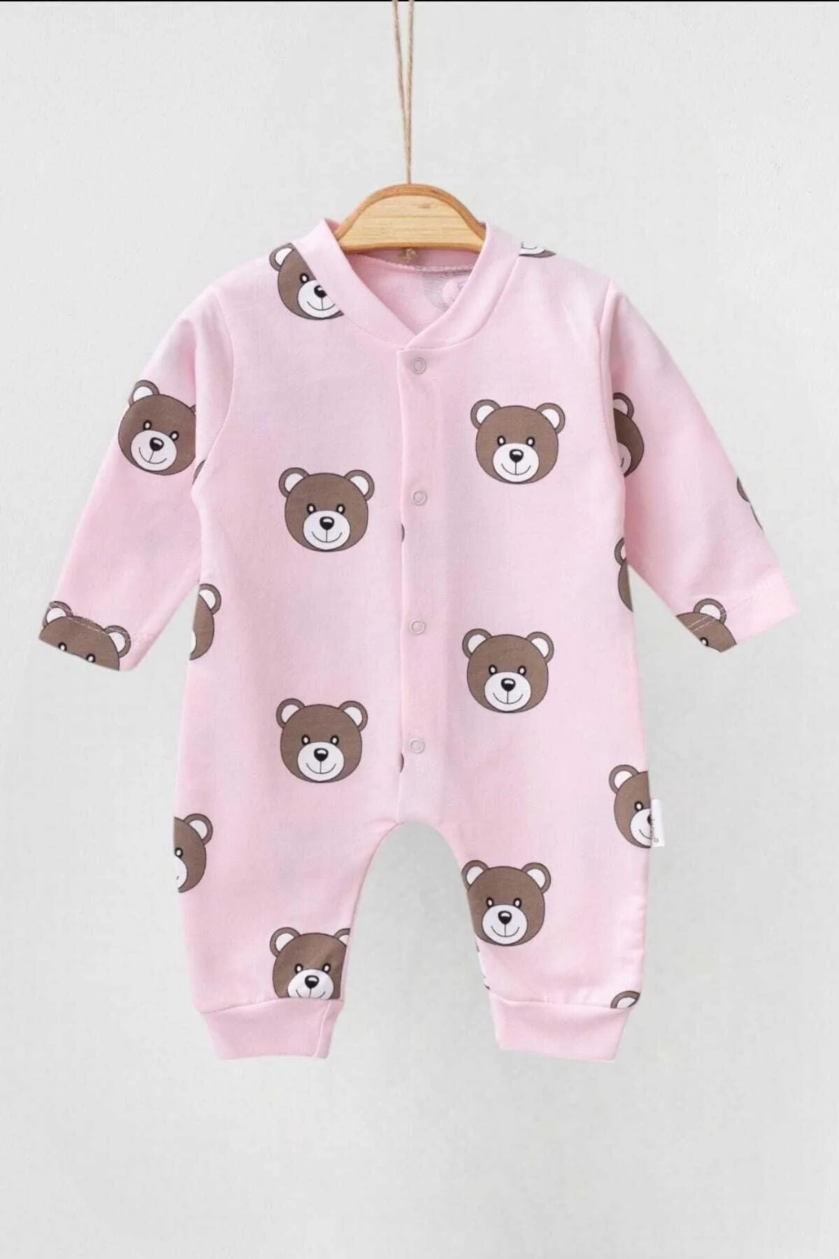 Grenouillère coton à motif ours en peluche – Image 2