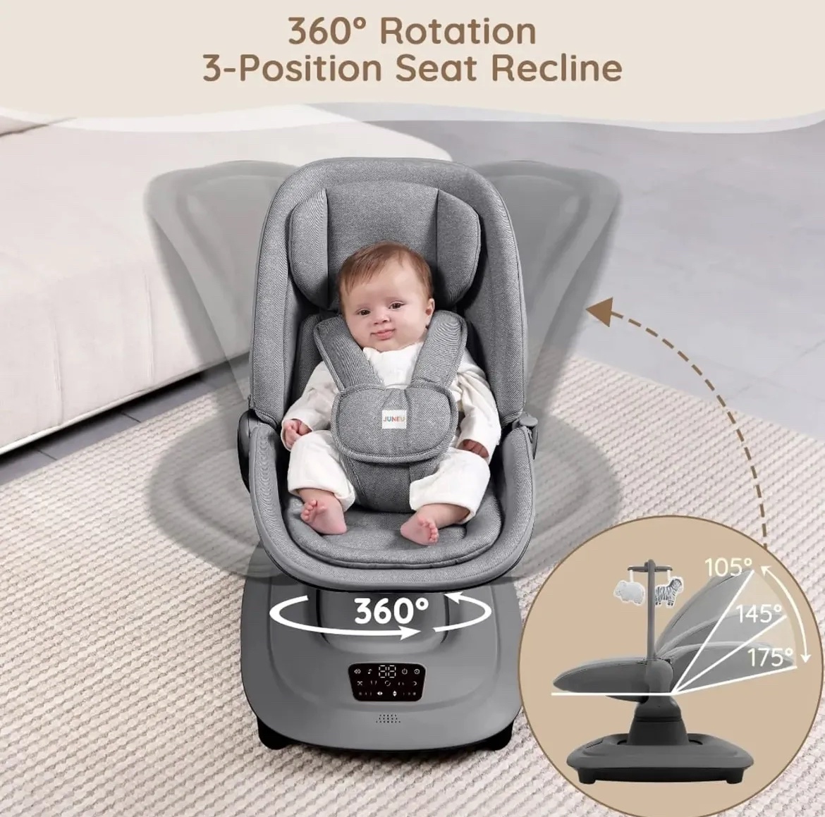Balancelle Bébé Mastela Deluxe Multi-Motion – Image 3