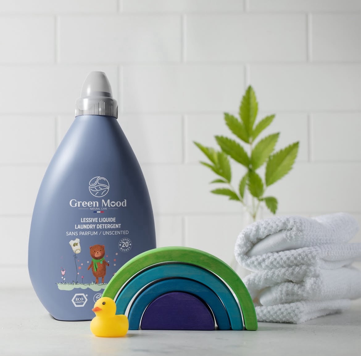 Lessive pour bébé Green Mood Organics - Non parfumée - Ecologique Hypoallergénique - Liquide - 1000 ml