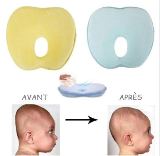 Oreiller anti-tête plate