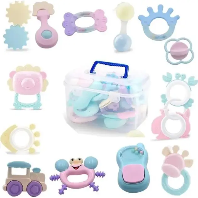 HOCHET DE DENTITION EN SILICONE POUR NOUVEAU NE