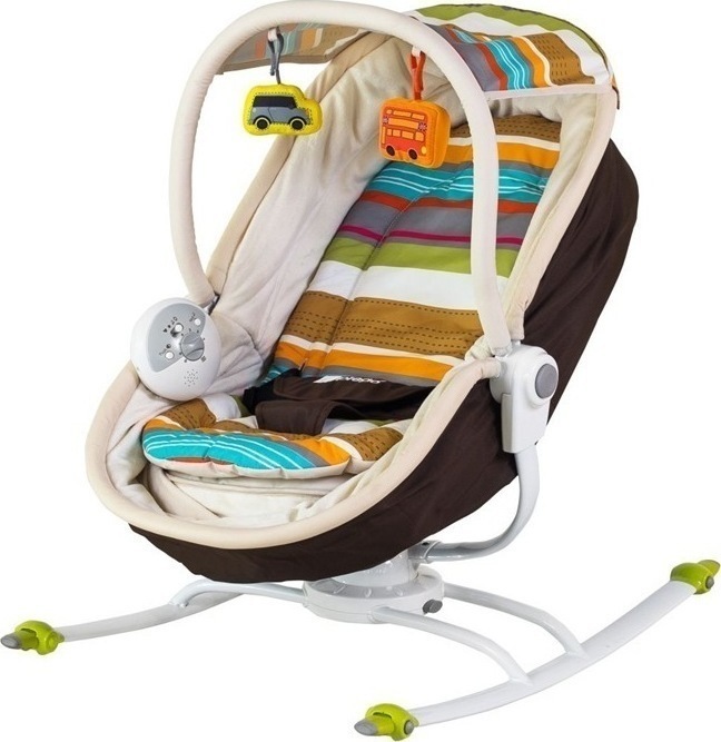 Mamalove : transat couffin 2 en 1 rotatif