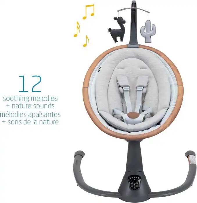 Balançoire Électrique - Kidiloo- Multifonctionnelle - Bluetooth - Télécommande - 6 Modes de Balancement – Image 4