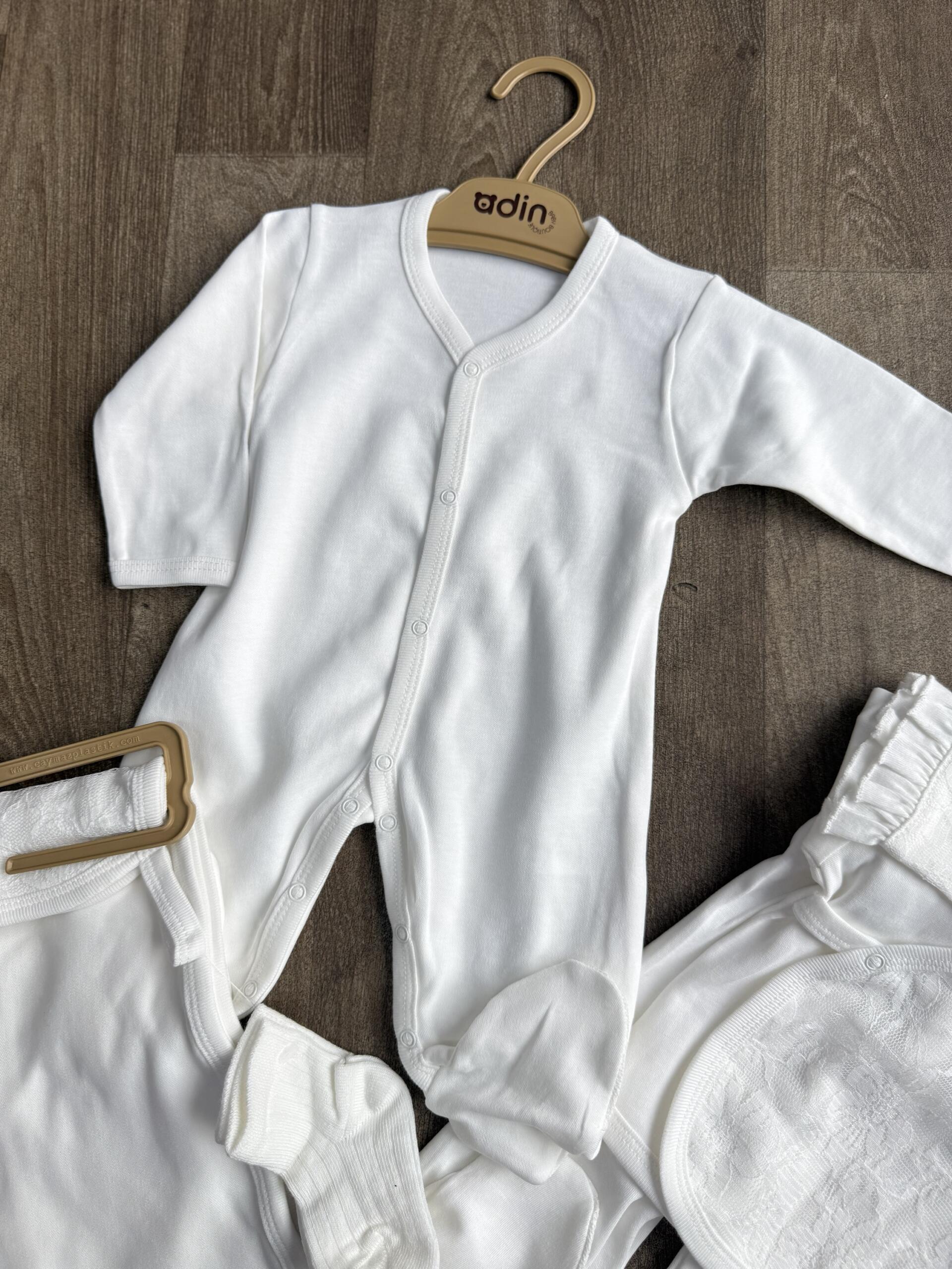 Adin ensemble naissance 8pcs Coton -fille – Image 3