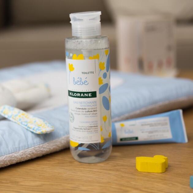 KLORANE - EAU NETTOYANTE SANS RINÇAGE AU CALENDULA APAISANT 400ml
