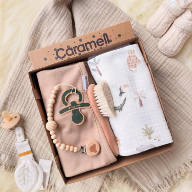 Caramell coffret lange bébé - Beige