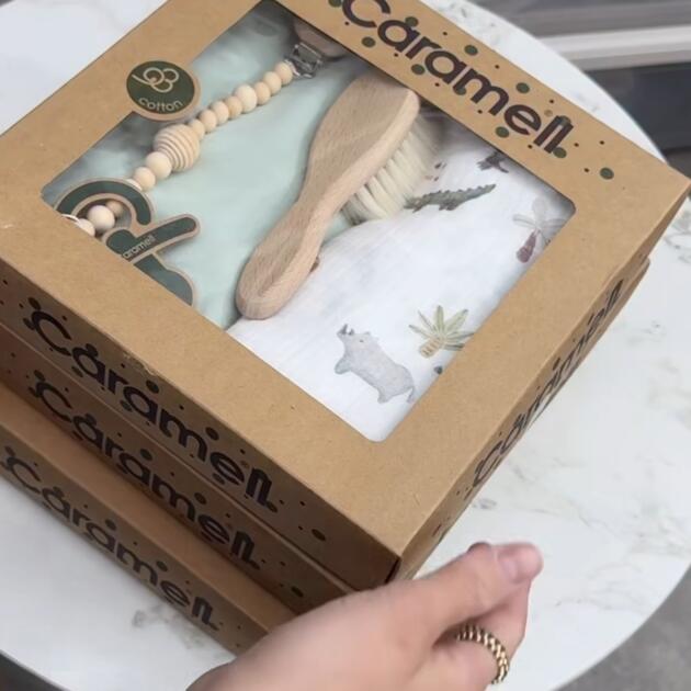 Caramell coffret lange bébé - vert