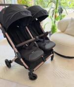Kidiloo poussette jumeaux - Noir