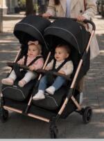 Kidiloo poussette jumeaux - Noir – Image 2