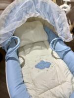 Couffin bébé avec support en bois – Image 2