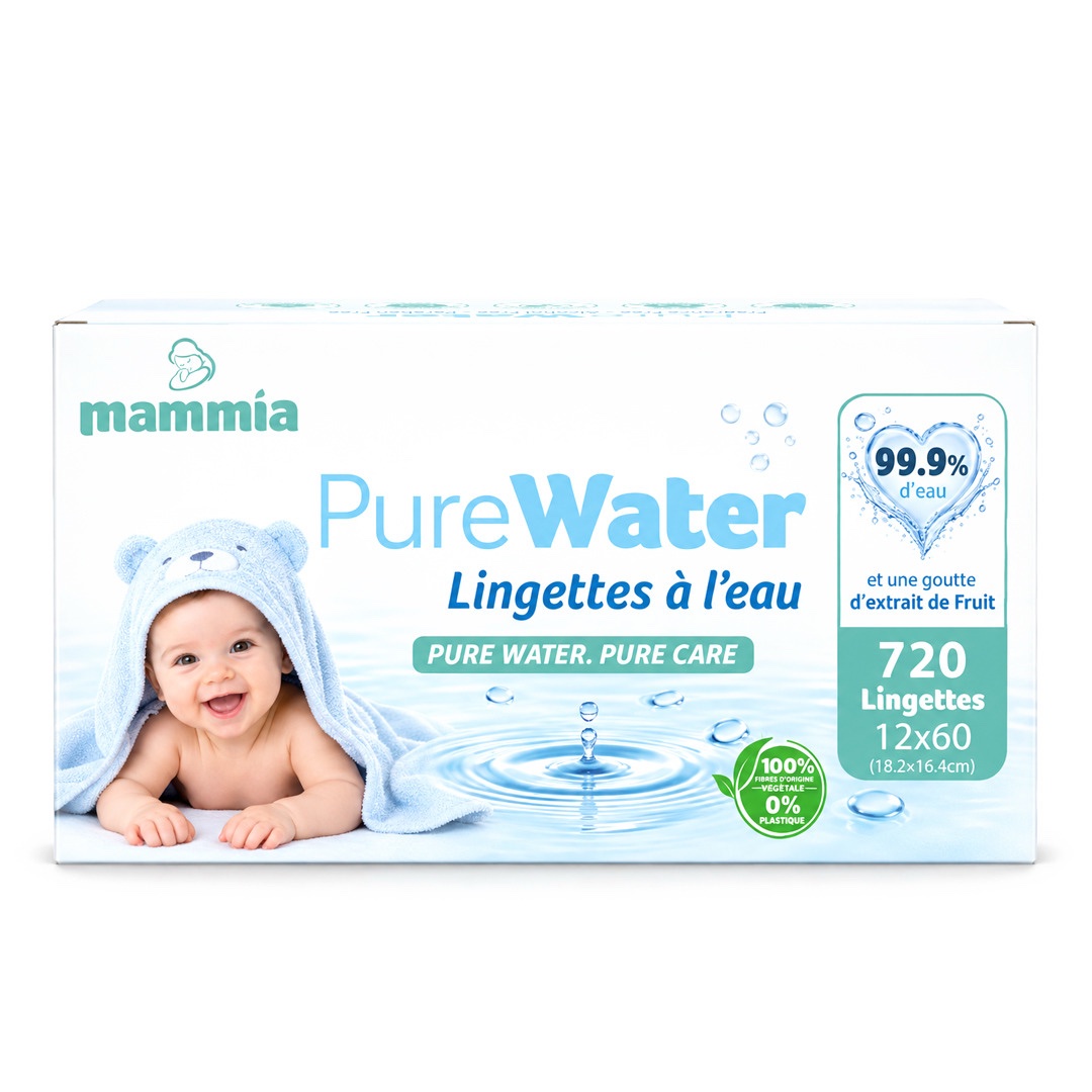 7346ffa7-8679-4226-8472-a190d75594f5 Lingette water wipes x12 Format économique - Mammia – Image 1